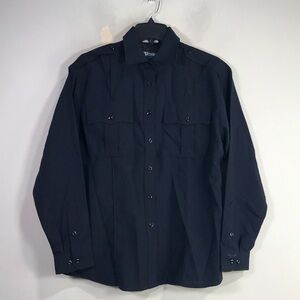 Bauer Long Sleeve Class Act Button Up Shirt, Women's Size 42 - Black